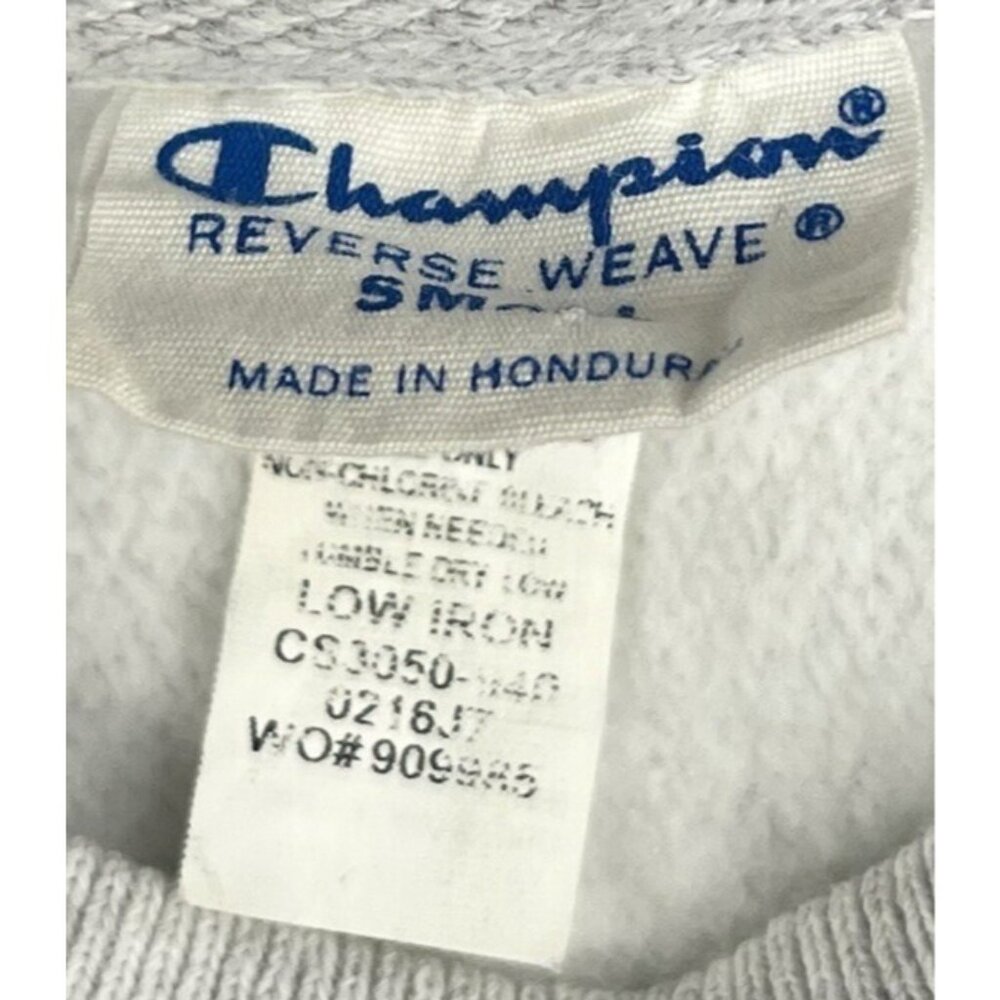 Vintage Champion Reverse Weave Sweatshirt Mens Small Gray Fleece Heavyweight - Picture 3 of 9